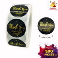 500 pieces 1 Inch Thank You for Your Order Stickers Decorative Thank You Label Sticker Stationery, Business Packaged, Gift Wrapped, Handmade and Food Sticker.