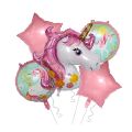 Happy Birthday Theme Foil Balloon 5 pc Combo. 