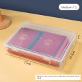 【100%-original】 Simplicity Plastic Document Organizer Square Shape A4 Organizing Box Certificate File Container. 