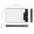 Orico 2.5 inch (2139U3) Transparent USB3.0 External HDD Enclosure.
