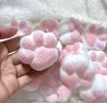 Squishy Silicone Mochi Taba Squishy 0.05KG Tabby Small Cat Paw Cute Pink Cat Foot Marshmallow Hand Relax Stress Release Gift.