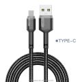 Geeoo cable 2.4A Fast Charging 2 meter type c cable Nylon Braided 24W type b cable. 