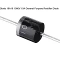 5Pcs- Diode 10A10 1000V 1KV 10A General Purpose Rectifier Diode 10A10 Silicon Junction Diode R-6 Package Electrical Circuitry & Parts. 
