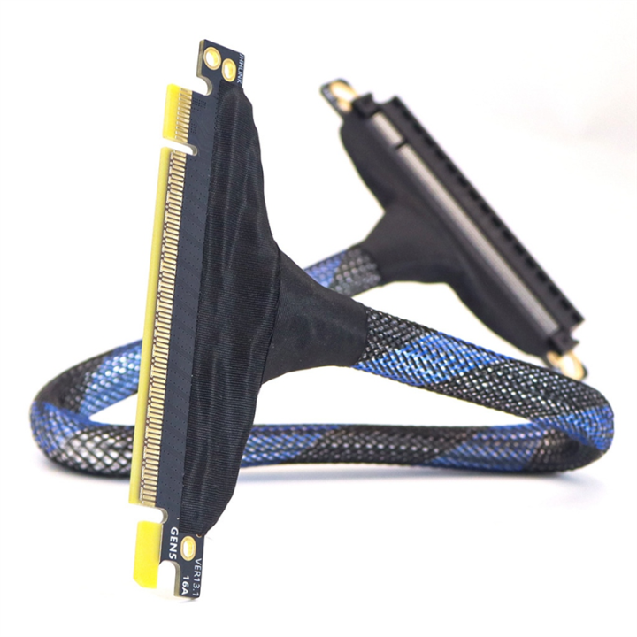 GPU Extension Cable, 50cm High-Speed Lossless PCIe 5.0 X16 for RTX5090 ...
