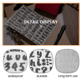 10 Sheets Letter Number Stickers for Mailbox, Door (Black, 1 Inch).