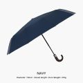 PARACHASE Automatic Folding Umbrella Men Women 10K Strong Windproof Rain Umbrellas Anti UV Sun Protection Wooden Handle Paraguas.