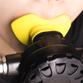 1 PCS Moldable Silicone Diving Bite Mouthpiece Water Snorkelling Valve Breathing Yellow. 