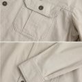 New Autumn Military Style Cotton Pocket Shirt for Men Solid Color Slim Casual Brand Clothing Men Long Sleeve Shirts 5XL. 