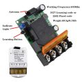 433MHZ Wireless Remote Switch AC 110V/120V/220V/ 30A 1CH Relay RF Remote Control Light Switches for Pump Security System.