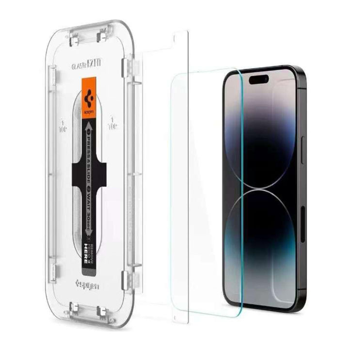 For%20IPhone%2011,12,13,14,15%20Series%20%20Spigen%20Glass%20TR%20EZ%20FIT%20Screen%20Protector%20-%20Image%202