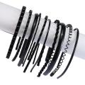 10pcs Unisex Metal, Plastic Hoop Hair Band Girl Men`s Head Band Accessory. 