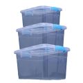 Small phary toy plastic 30L transparent large moving storage miscellaneous sorting box. 