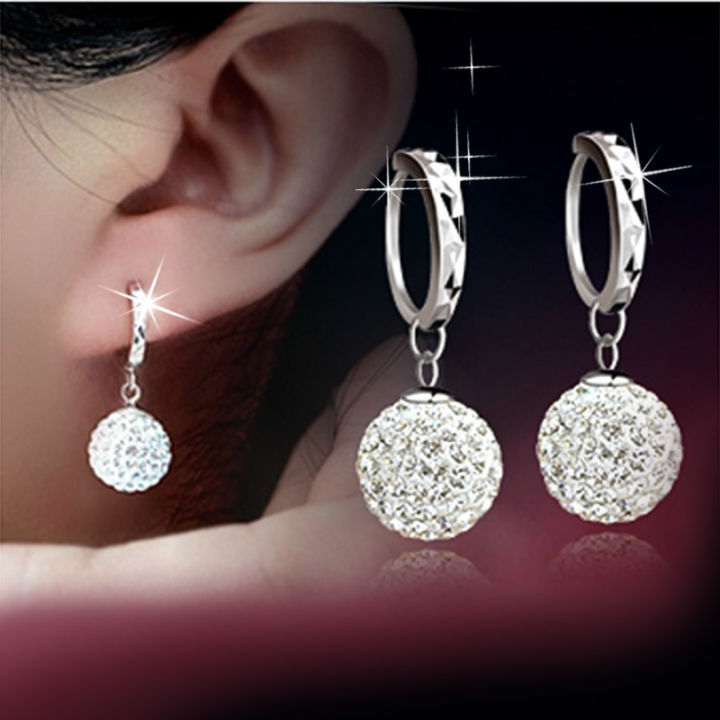 Cute%20Chardlin%20full%20rhinestone%20earrings%20silver%20-plated%20earrings%20Princess%20ball%20earring%20earrings%20Fashion%20temperament%20ear%20buckle%20earrings%20-%20Image%202