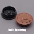 35mm 50mm 53mm 60mm 80mm 60/80mm Desk Table Plastic Cable Hole Cover PC Computer Desk Round Wire Tidy Grommet Cable Organizer.