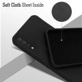 Samsung Galaxy A50/A50s/A30s Premium Silicone Matte Soft Phone Case - Black by Gadget Gear 24.