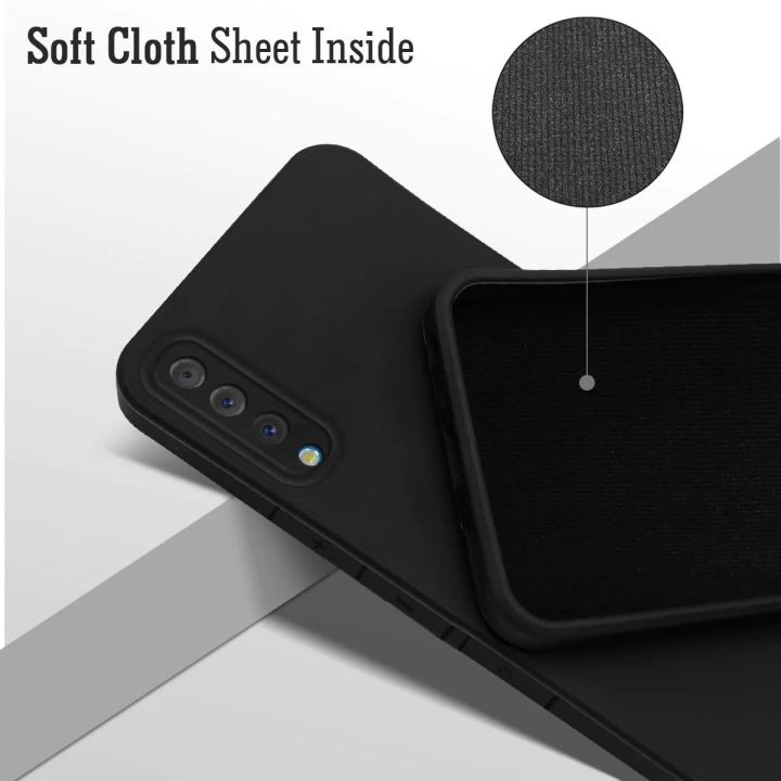 Samsung%20Galaxy%20A50/A50s/A30s%20Premium%20Silicone%20Matte%20Soft%20Phone%20Case%20-%20Black%20by%20Gadget%20Gear%2024%20-%20Image%203