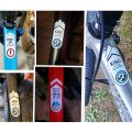 Mountain Bike Bicycle Frame Stickers Top Tube Sticker Road Bike Decals Personalized Decorative Frame Stickers bike accessories. 