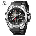 LICARR Brand Men's Watches Fashion LED Digital Casual Quartz Waterproof Sports Men's Watch Date Stopwatch 9513. 
