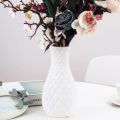 Nordic style diamond pattern vase fake plastic flower vase pot home decoration( 1psc) - Flower Vase.