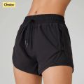 2 in 1 Yoga Shorts Women Fitness Elastic Summer Running Workout Short Female Jogging Leggings For Ladies Gym Sport Shorts. 