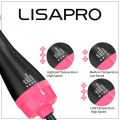 LISAPRO 2 IN 1 One Step Hair Dryer and Volumizer Hair Straightener Hot Air Brush Hair Curler Hair Beauty and Health Styling. 