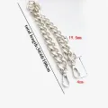 Silver Gold 30cm Metal Purse Chain Strap handbag Handles DIY Purse replacement For Shoulder Bag Straps Bag Chain Strap. 