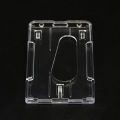 Vertical Transparent ID Card Holder Hard Plastic Credit Card HolderID Protector. 