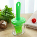 2-in-1 Oil Brush with Bottle Silicone BBQ Basting Brush Heat Resistant Air Fryer Tool | 100% Food Grade BPA Free Silicone.