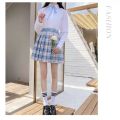 Japanese-StylejkUniform Skirt Middle and Big Children12Women's Short Skirt Student Pleated Skirt College Style School Uniform Tartan Skirt.