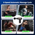 Mini Massager Deep Tissue Therapy Gun Powerful, Handheld Massage Gun for Deep Tissue Relief - Compact & Elegant Design, Massage Gun with 6 Speeds and 4 Massage Heads, 10 mm Amplitude Electric Hand Massager Fascia Deep Tissue for Neck Shoulder (GREEN). 