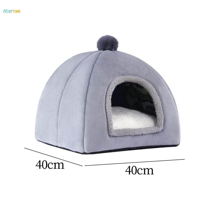 Cat%20Bed%20for%20Indoor%20Cats%20Cozy%20Kennel%20Snooze%20Calming%20Pet%20Bed%20Semi%20Enclosed%20Cat%20Nest%20Cat%20House%20Grey%20L%20-%20Image%207