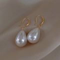 Enacolor Fashion Women Large Drop Pearl Earrings for Women Accessories. 
