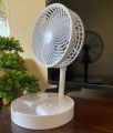 JOYKALY YG-733 AC/DC Rechargeable 2400mAh Lithium Battery Strong Wind Foldable Desk Fan With Lamp. 