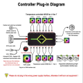 4Pin PWM Temperature Control Hub ARGB Shenguang Synchronous Chassis Fan Suitable for Universal Computer Regulator Spare Parts Accessories. 