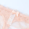 Varsbaby Lingerie Half Cup Lace Slim Bra Set Bow with Thong Woman.