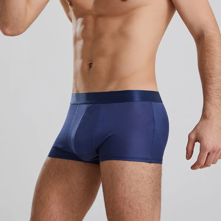 Yoyue%20underwear%20men's%20silk%20boxers%20combination%20mid-waist%20100%25%20silk%20underwear%20breathable%20Men's%20Underwear%20plus%20size%20-%20Image%202