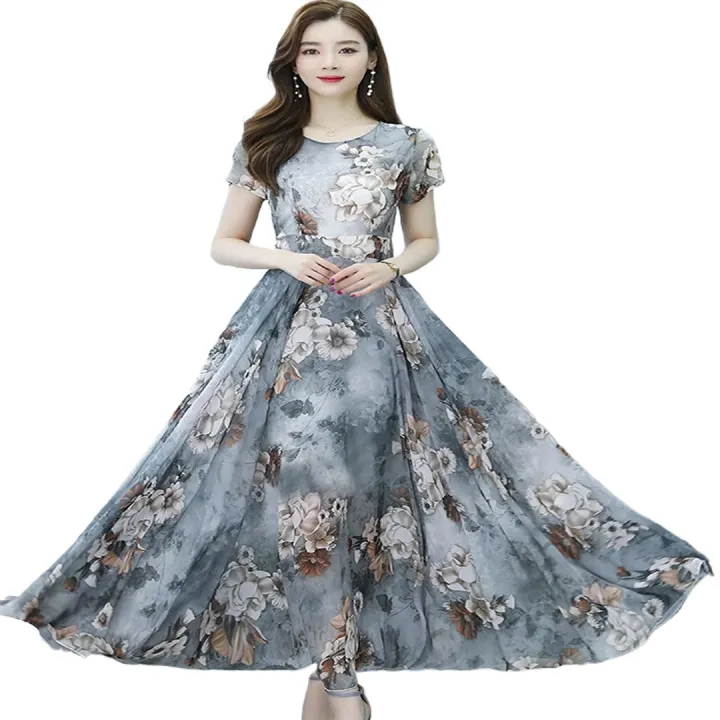 Women's%20Stylish%20Digital%20Print%20Long%20Gown%20Maxi%20Dress%20One%20Piece%20Casual%20Kurti%20-%20Image%203