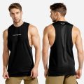 Men TaTops Fashion Sleeveless Shirts Muscle Crop Top  Patchwork A-shirts for Men Workout Fitness. 