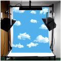 3x5ft Blue Sky White Cloud Photography Backdrop Screen Background Studio Props.