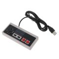 USB Gaming Controller Plug-Play Plastic Black+Gray for NES PC Windows New.