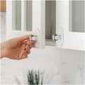 5 Pis Plastic Diamond Crystal Shaped Strong Sticker Sticky Heavy Duty Wall Hooks Transparent Self Adhesive Bathroom kitchen door wall hook and Trend.