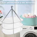 3-Tier Sweater Drying Rack Hanging Clothes Dryer Foldable Clothing.