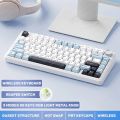 MATHEW TECH-Aula F75 Mechanical Keyboard 80 Key with Gasket Structure Full-key Three-mode Bluetooth E-sports for Gaming Office. 