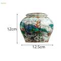 Ginger Jar Decorative Jar Chinese Temple Jar for Living Room Kitchen Table.