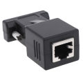 VGA male female to RJ45 15pin network adapter connector lan extender ethernet. 