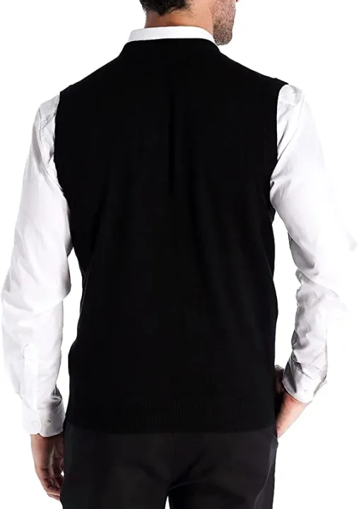 Men's%20Merino%20Wool%20Vest%20100%25%20Pure%20Merino%20Wool%20V%20Neck%20Sweater%20Vest%20Sleeveless%20Pullover%20Sweaters%20Middle%20Layer%20Thermal%20Jacket%20-%20Image%202