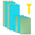 8 Pack Cutting Mats for CricutJoy - (4.5x6.5In, 4.5x12In) Green and Blue Cutting Mats (4 Small & 4 Big Mats) Easy to Use. 