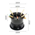 Chocolate Fondue Maker Set Multifunction Carbon Steel Ice Cream Chocolate Cheese Hot Pot Melting Pot Fondue Set.
