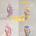 Mingchuang Sanrio Colorful Portable Cup Cinnamoroll Babycinnamoroll Water Cup Clow M Cartoon Cute Straw Cup.