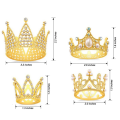 4Pcs Cake Topper Decorations Princess Crown Cake Decorations for Birthday, Wedding, Party and Baby Shower Crown.